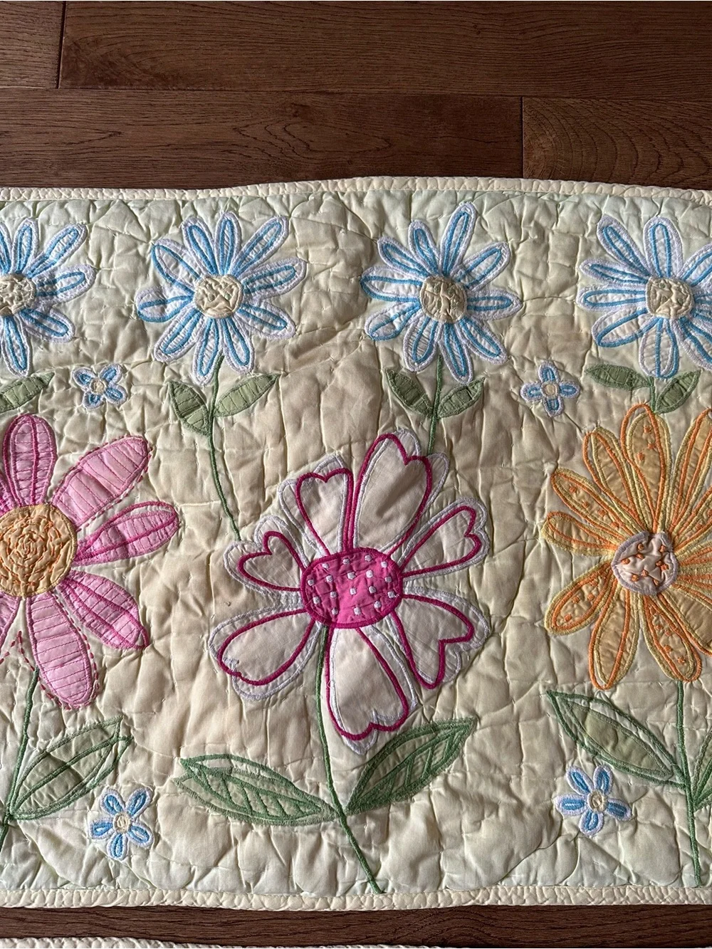 Pottery Barn Floral Quilt Kids Full/ Double Cotton